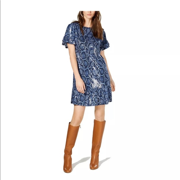 Michael Kors Snakesking Blue EXCLUSIVE dress - Picture 3 of 11
